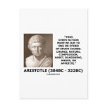 Aristotle Every Action One Of Seven Causes Quote Postcards
