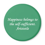 Aristotle Happiness Quote Magnet