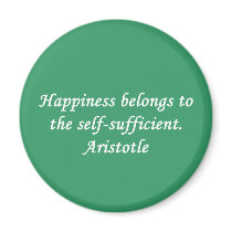 Aristotle Happiness Quote Magnet