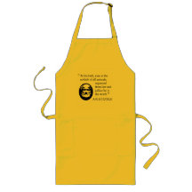 Aristotle long kitchen apron, yellow