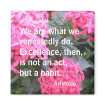 Aristotle Motivational Quotation Magnet