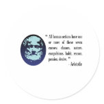 Aristotle philosophical quotations. Stickers