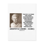 Aristotle Poetry Finer More Philosophical History Post Card
