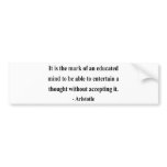 Aristotle Quote 1a Bumper Sticker