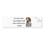 Aristotle Quote 3b Bumper Stickers