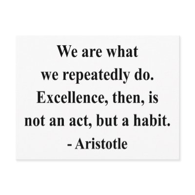 Aristotle Quote 4a Post Cards by brainburst