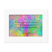 Aristotle quote postcard