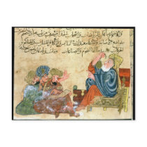 Aristotle teaching post card