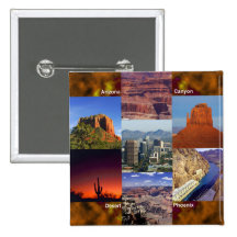 Arizona Desert Collage Pins