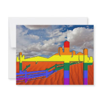 Arizona Desert GLBT Pride Personalized Announcement