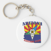 Arizona Eastern Star State Flag Key Chains