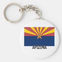 Arizona Flag Key Chain