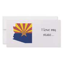 Arizona Flag Map Photo Card