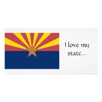 Arizona Flag Custom Photo Card