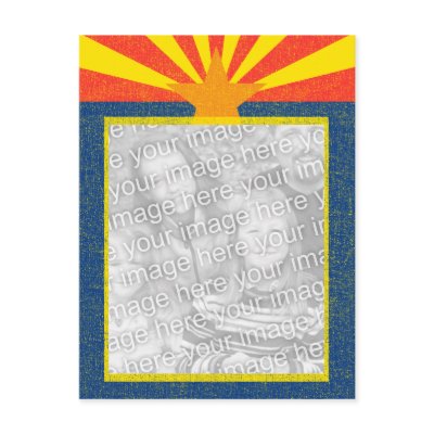 arizona flag template postcards by asyrum