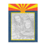 arizona flag template postcards