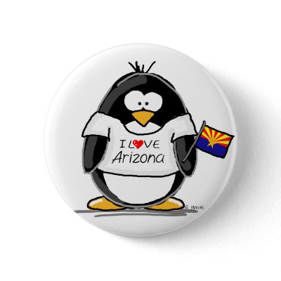 Arizona Penguin Buttons by penguinality