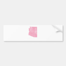 Arizona Pink Vintage Grunge Bumper Stickers