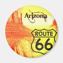 Arizona Route 66 Refrigerator Magnet