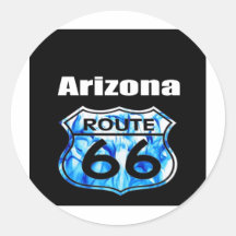 Arizona Route 66 Round Sticker
