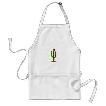 Arizona Saguaro Cactus Christmas Lights Apron