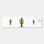 Arizona Saguaro Cactus Christmas Lights Bumper Sticker