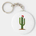 Arizona Saguaro Cactus Christmas Lights Keychains