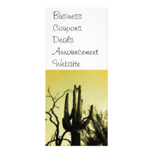 Arizona Saguaro Cactus Distressed Edition Full Color Rack Card
