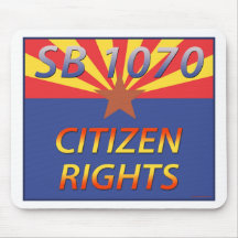Arizona SB 1070 Citizen Rights Mouse Mats