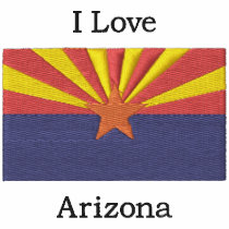 Arizona State Flag embroidered shirts