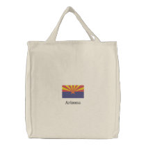 Arizona State Flag embroidered bags