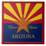 Arizona State Flag Home Sweet Home Tile