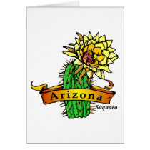 Arizona State Flower - Saguaro Card