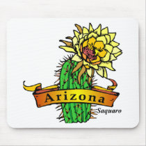 Arizona State Flower - Saguaro Mousepad
