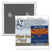 ARIZONA STATE STAMP MOTTO AZ PIN