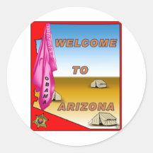 Arizona Welcomes Obama Sticker