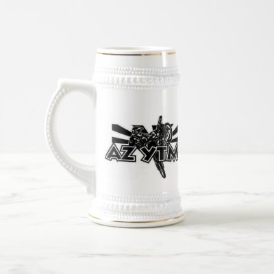 Arizona Young Timers Logo 22oz  White/Gold Stein Coffee Mugs by bsmith3051