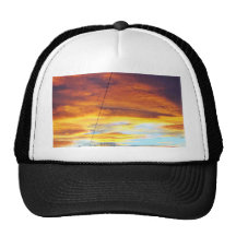 Ark Orange Sky At Sunset Mesh Hats