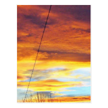 Ark Orange Sky At Sunset Post Card