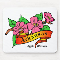 Arkansas Apple Blossom Mouse Pad