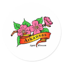 Arkansas Apple Blossom Stickers