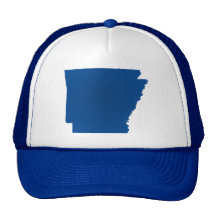 Arkansas Blue State Snap Back Mesh Trucker Hat