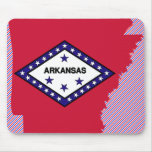 Arkansas Flag Map Mousepad
