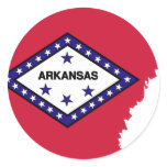 Arkansas Flag Map stickers