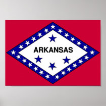 Arkansas Flag Poster
