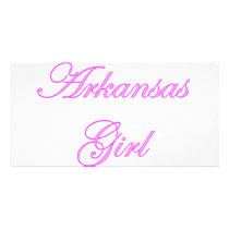 Arkansas Girl Customized Photo Card