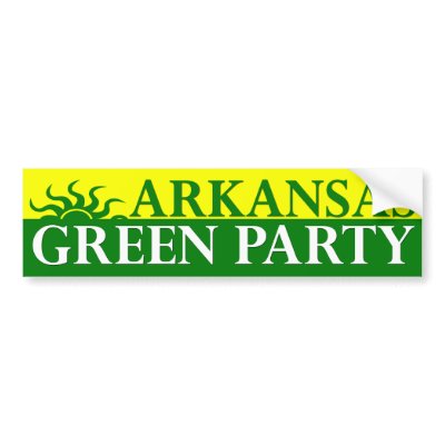 Arkansas Green Party Bumper Sticker by irregulargoods