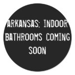 arkansas: indoor bathrooms coming soon! stickers