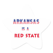 Arkansas is a Red State Stickers
