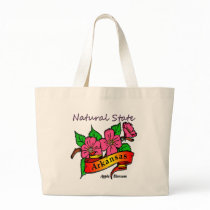 Arkansas Natural State Apple Blossom Tote Bag